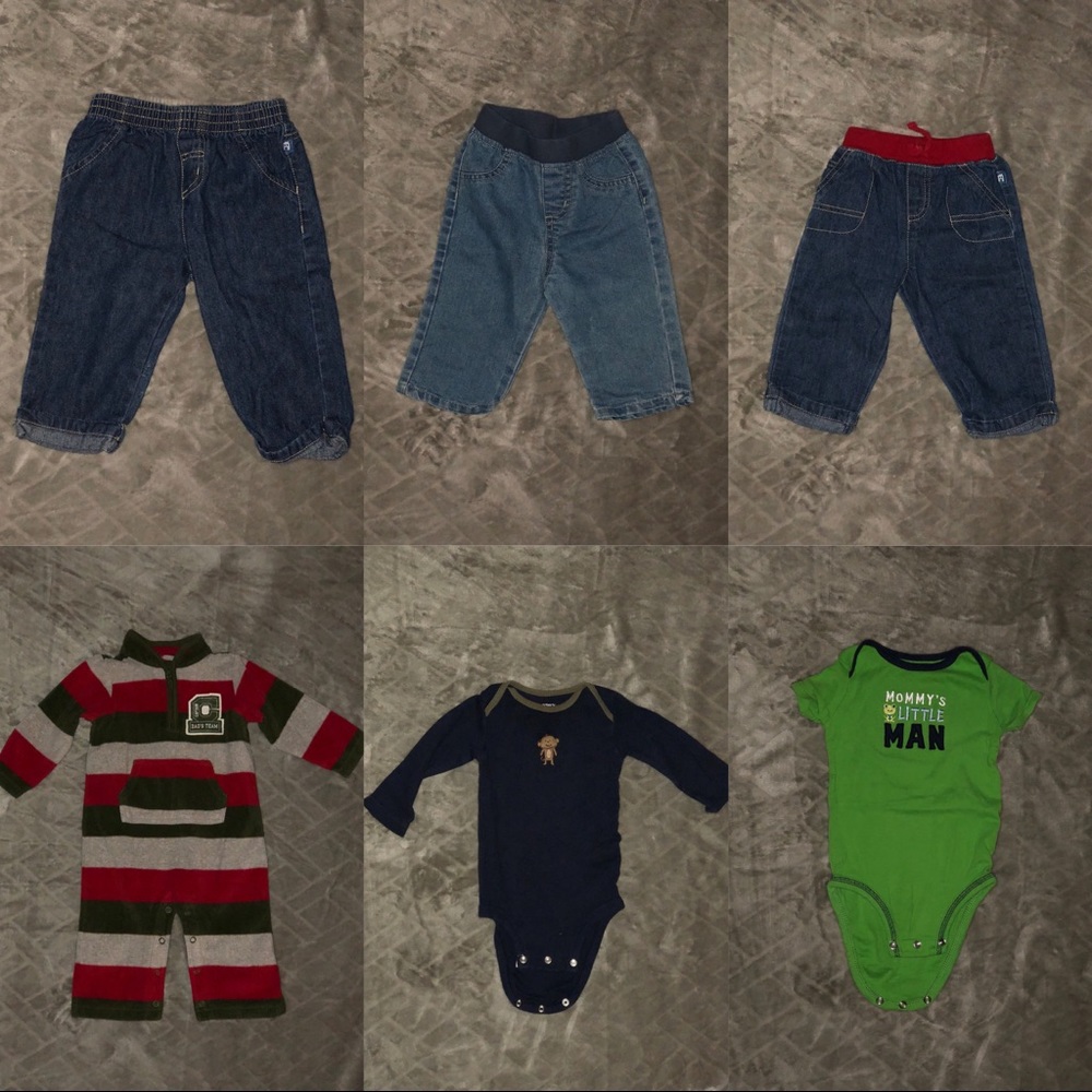 Bundle of 9 month old boys clothes.